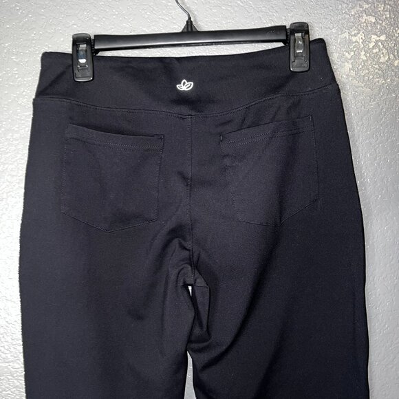 Yogipace Women’s Tall Straight Leg Pants L Black High Waist Yoga Work Travel - Picture 2 of 5